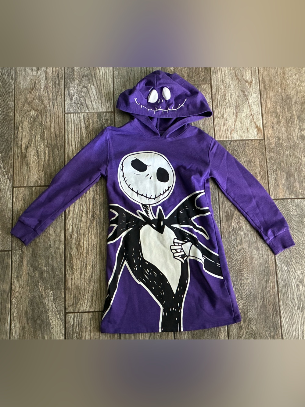 Disney The Nightmare Before Christmas Jack Skellington Hoodie Dress Girls Size S